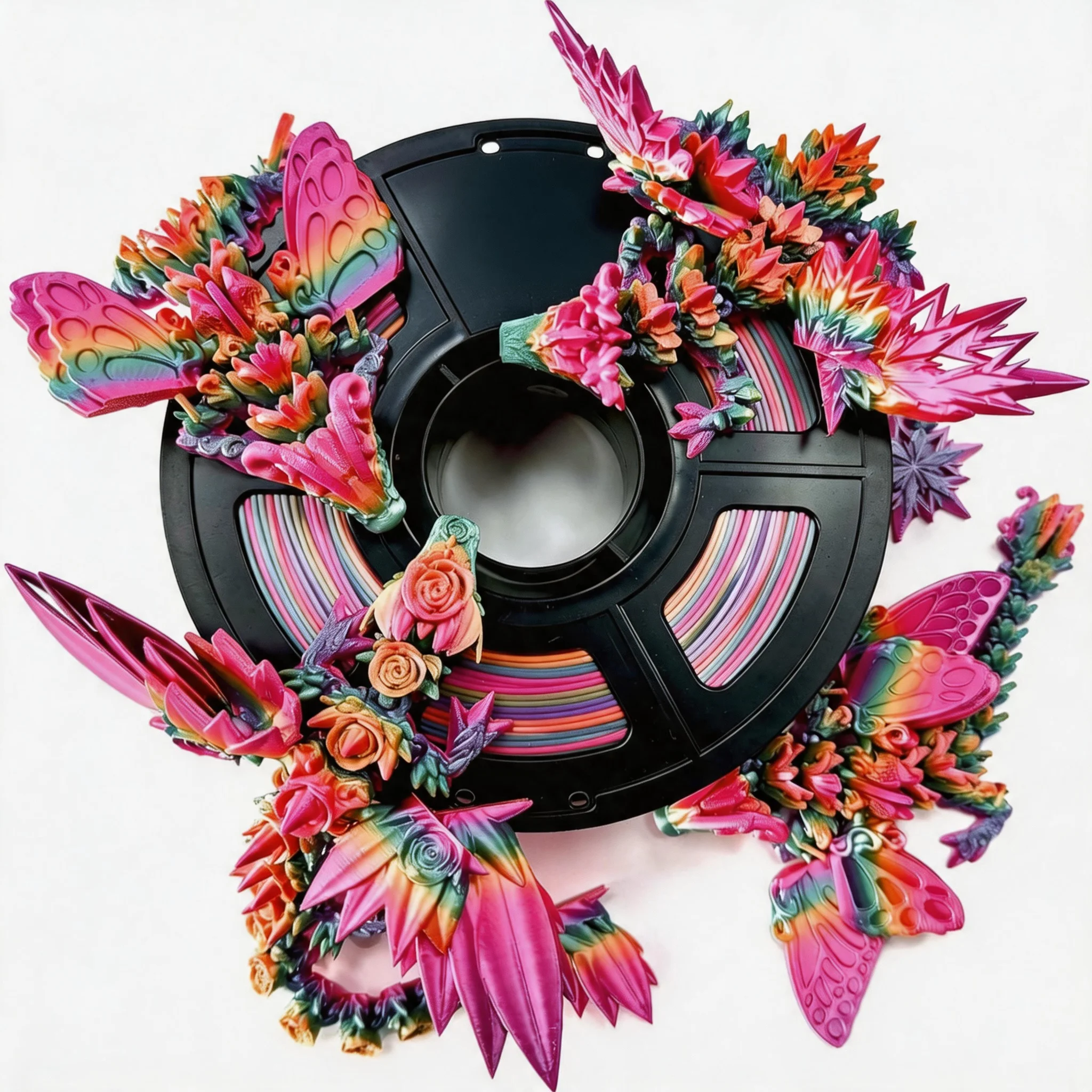 Silk Shiny Rainbow Multi-Color PLA 3D Printer Filament 250g Fast Color Change Bundle Multi Colored Candy Effect for 3D Printing
Silk Shiny Rainbow Multi-Color PLA 3D Printer Filament 250g Fast Color Change Bundle Multi Colored Candy Effect for 3D Printing