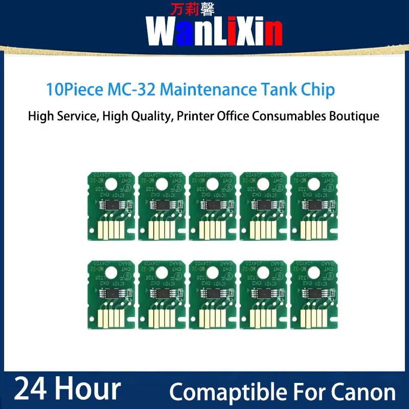 10Piece MC-32 Maintenance Tank Chip Compatible For Canon TC-5200 TC-5200M TC-20 TC 5200M 5200 21 Printer Waste Ink Collect
10Piece MC-32 Maintenance Tank Chip Compatible For Canon TC-5200 TC-5200M TC-20 TC 5200M 5200 21 Printer Waste Ink Collect