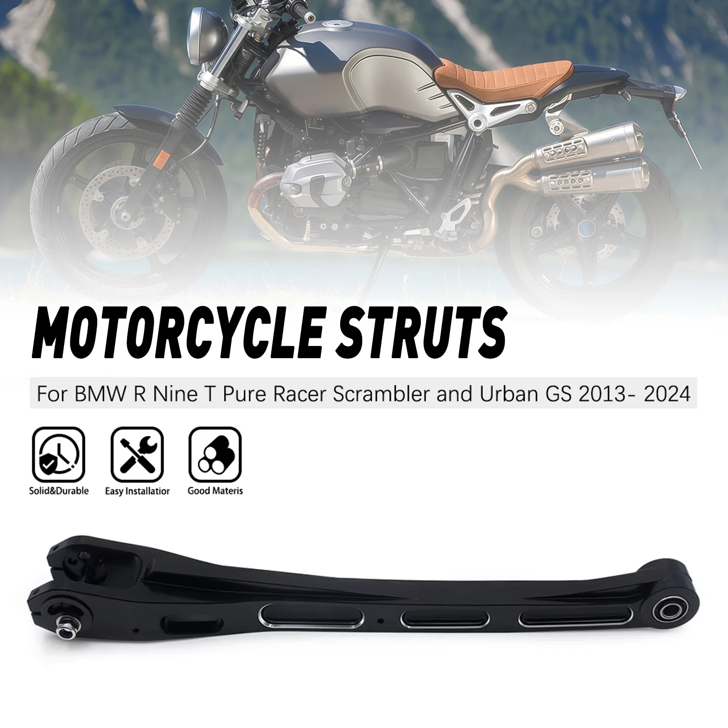 Motorcycle Rear Chain Rod Struts High-Strength CNC Aluminum Accessories For BMW R Nine T Scrambler 2013-2024
Motorcycle Rear Chain Rod Struts High-Strength CNC Aluminum Accessories For BMW R Nine T Scrambler 2013-2024