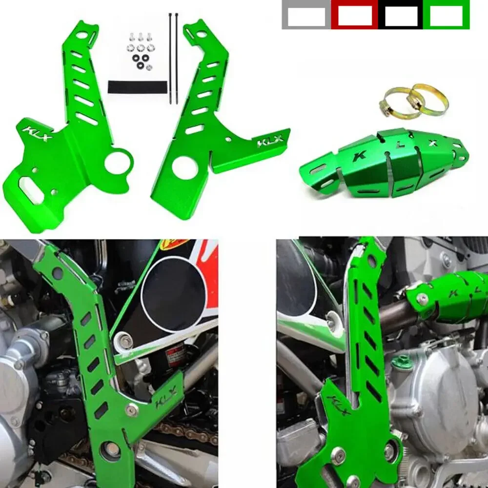 Frame protective cover and exhaust pipe insulation cover For KAWASAKI KLX300R KLX 300R 2021 2022 2023
Frame protective cover and exhaust pipe insulation cover For KAWASAKI KLX300R KLX 300R 2021 2022 2023