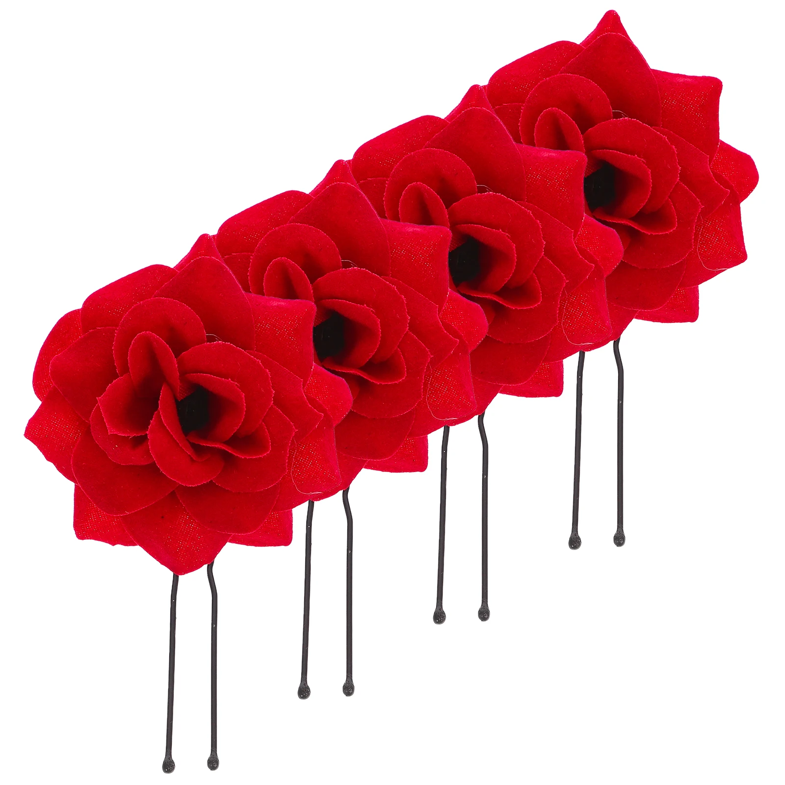 4pcs Hairpins Elegant Red Floral Headwear for Women Bridal Wedding Prom Hair Accessories Styling Tools
4pcs Hairpins Elegant Red Floral Headwear for Women Bridal Wedding Prom Hair Accessories Styling Tools