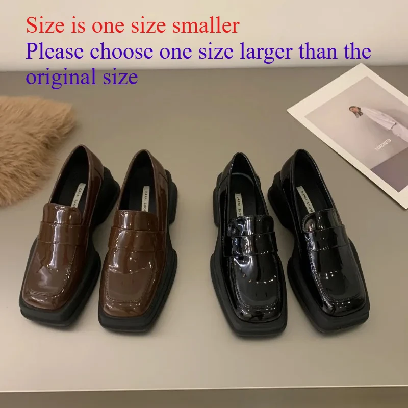 Women Luxury Loafers Fashion Square Toe Platform Moccasins Ladies Pumps Design Evening Party Heel Shoes Ladies Casual Solid Shoe
Women Luxury Loafers Fashion Square Toe Platform Moccasins Ladies Pumps Design Evening Party Heel Shoes Ladies Casual Solid Shoe