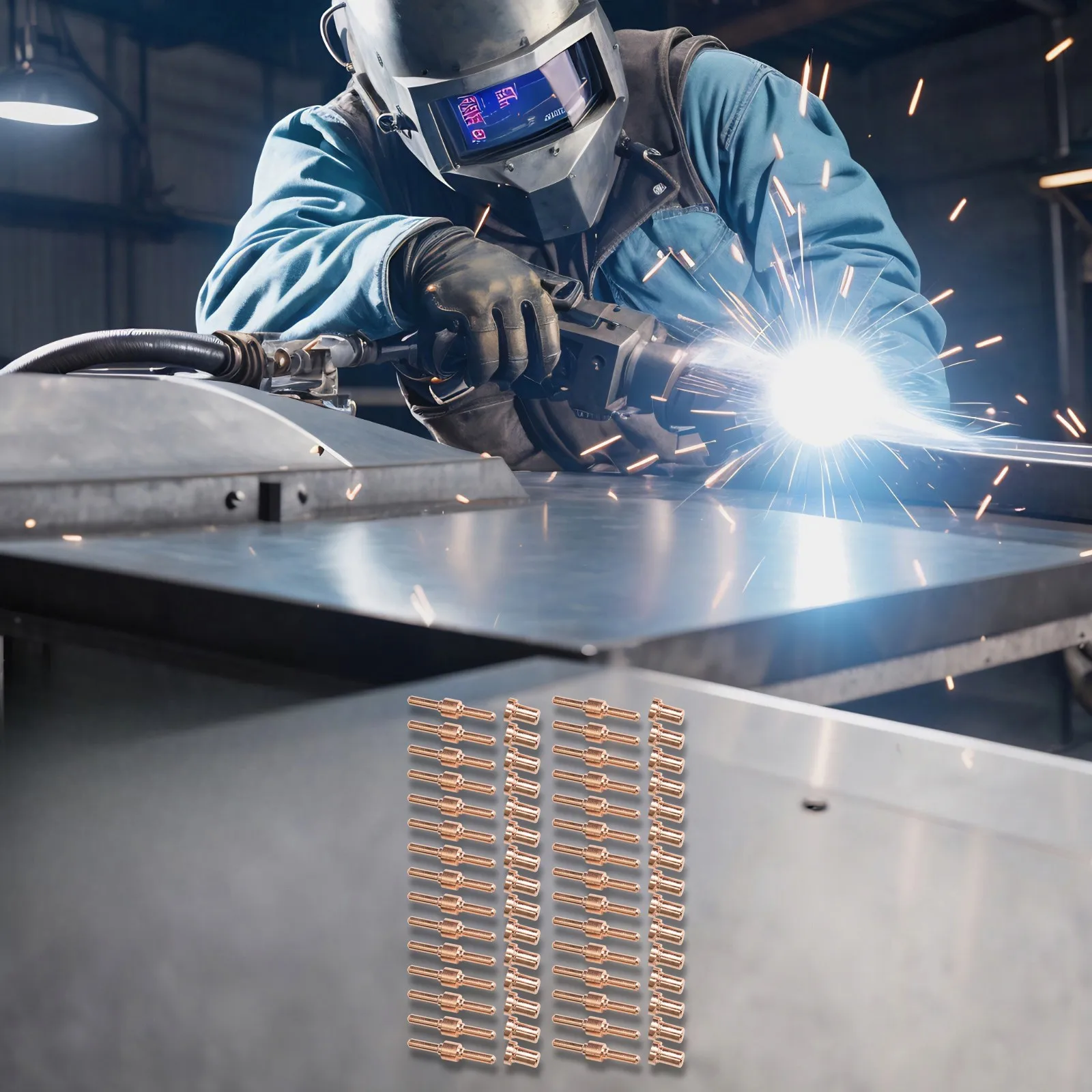 High Reliability PT31 LG40 Plasma Cutter Electrode & Nozzles Kit 60pcs Stable Performance Long Lasting Durability
High Reliability PT31 LG40 Plasma Cutter Electrode & Nozzles Kit 60pcs Stable Performance Long Lasting Durability