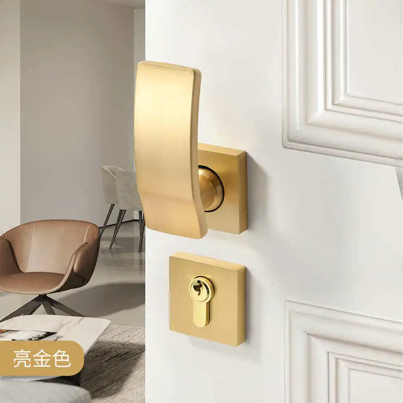 New Mute Household Bedroom Universal Wooden Handle Black Gold Straight Sliding Door Lock
New Mute Household Bedroom Universal Wooden Handle Black Gold Straight Sliding Door Lock