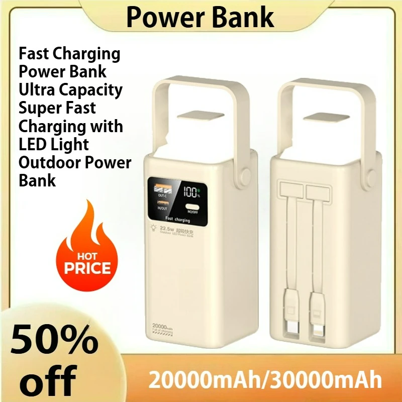 For Xiaomi IPhone Huawei Fast Charging Power Bank Ultra Capacity Super Fast Charging with LED Light Outdoor Power Bank
For Xiaomi IPhone Huawei Fast Charging Power Bank Ultra Capacity Super Fast Charging with LED Light Outdoor Power Bank