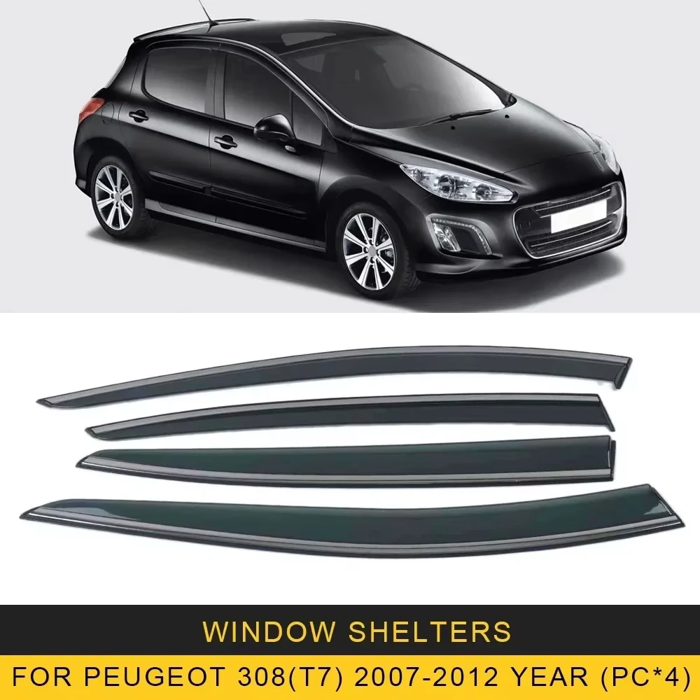 Chrome Strips Rain Guards for Peugeot 308 (T7) 2007-2012 Window Visor Wind Deflectors Door Visor Vent Shades Ventvisor
Chrome Strips Rain Guards for Peugeot 308 (T7) 2007-2012 Window Visor Wind Deflectors Door Visor Vent Shades Ventvisor