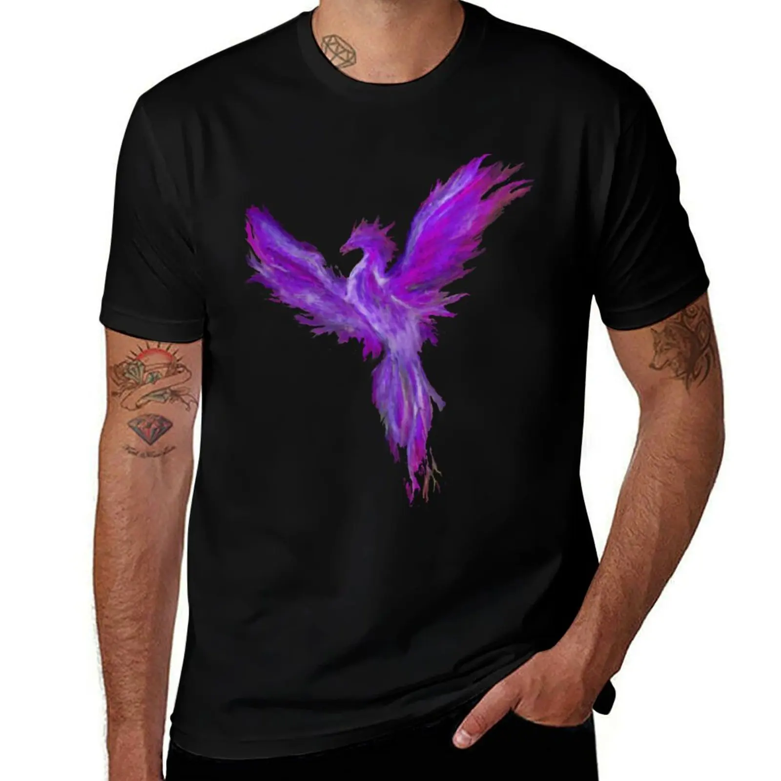 Purple Pheonix Classic T-Shirt Casual Loose Short Sleeve Tee for Men
Purple Pheonix Classic T-Shirt Casual Loose Short Sleeve Tee for Men