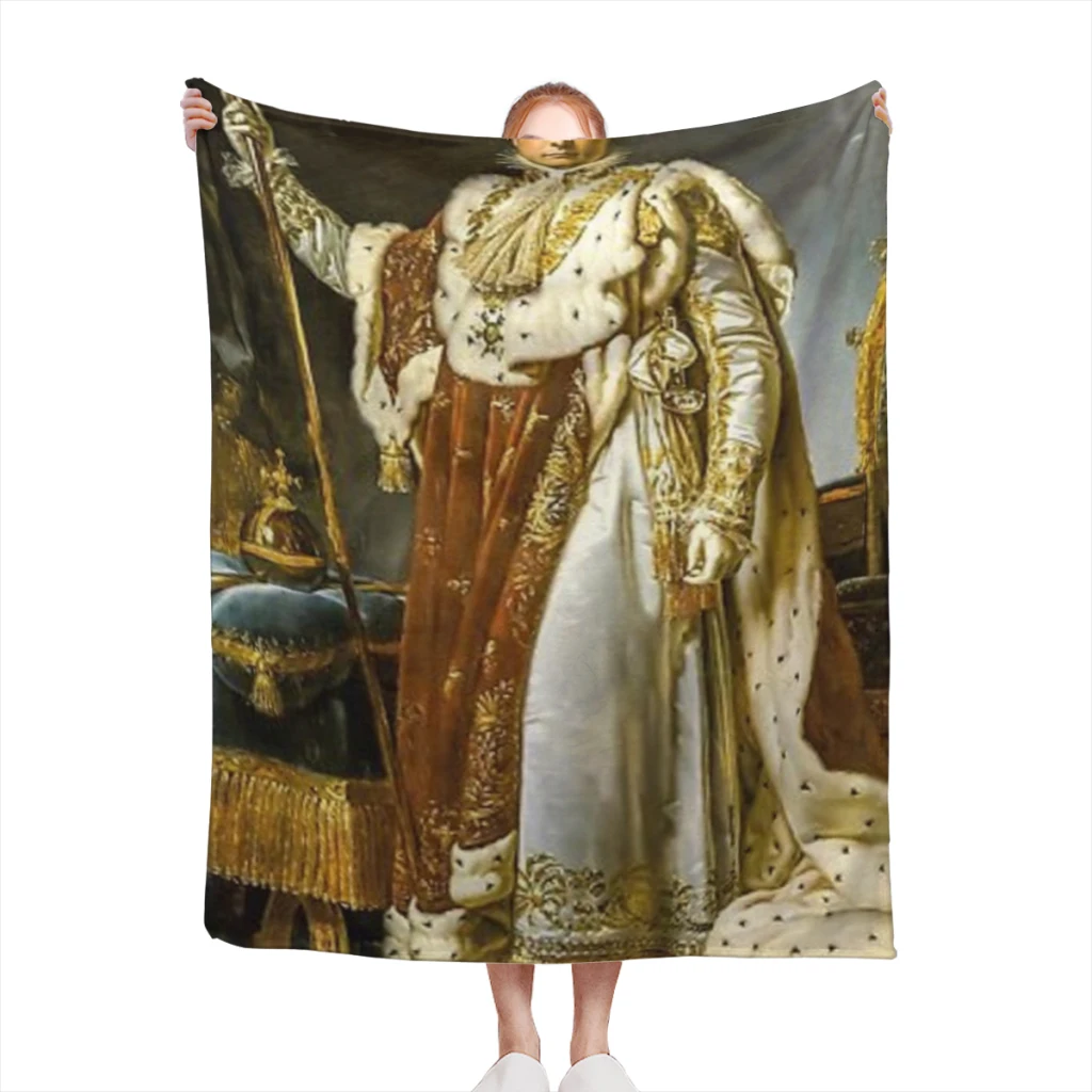 Emperor Napoleon Comfortable Flanne Blanket Fluffy Soft Bedroom Decor Sofa Blankets Comforter Home and Decoration
Emperor Napoleon Comfortable Flanne Blanket Fluffy Soft Bedroom Decor Sofa Blankets Comforter Home and Decoration