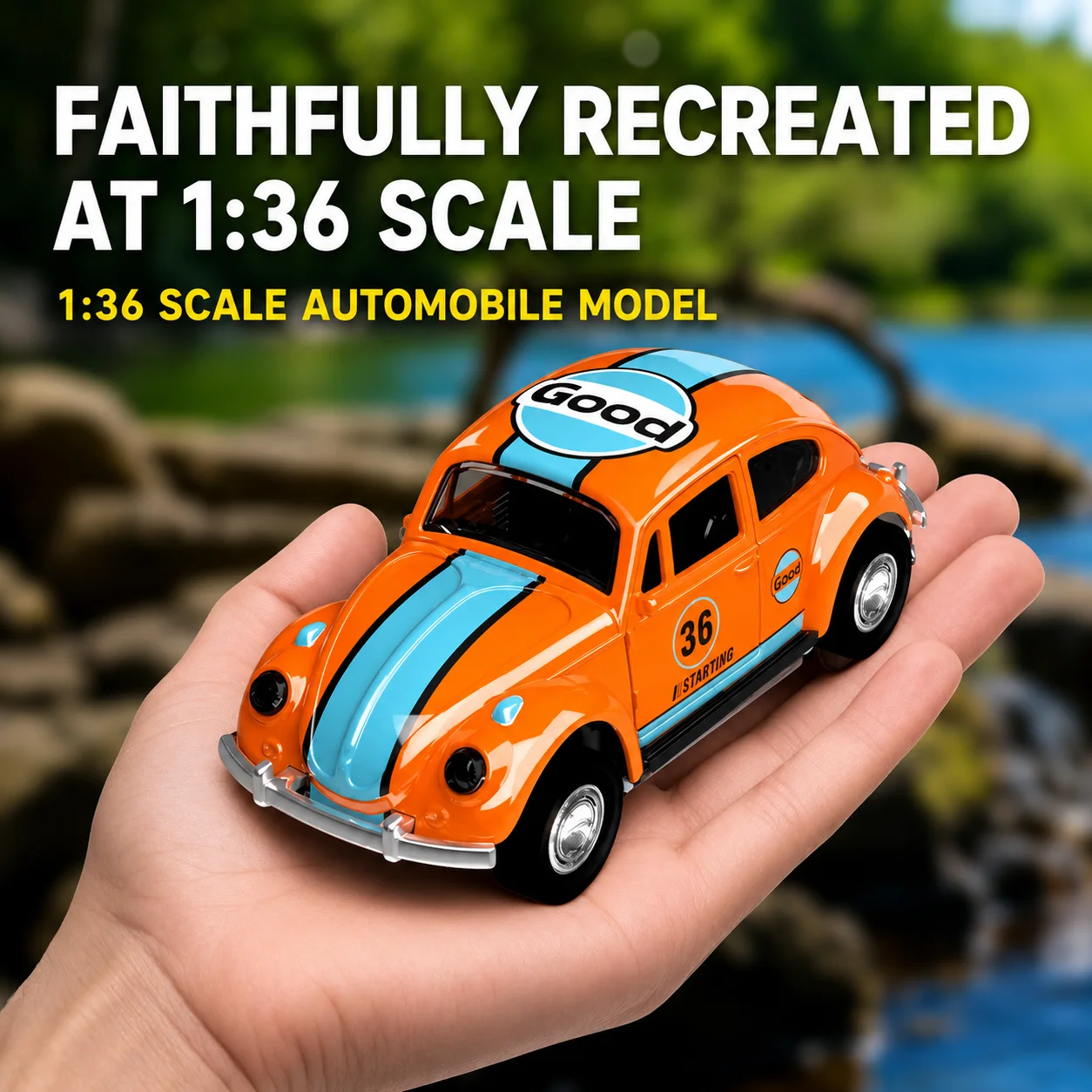 1:36 Gulf Livery Beetle Die-Cast Model, Pull-Back & Opening Doors, Collectible Alloy Car Gifts for Enthusiasts Kids Boys
1:36 Gulf Livery Beetle Die-Cast Model, Pull-Back & Opening Doors, Collectible Alloy Car Gifts for Enthusiasts Kids Boys