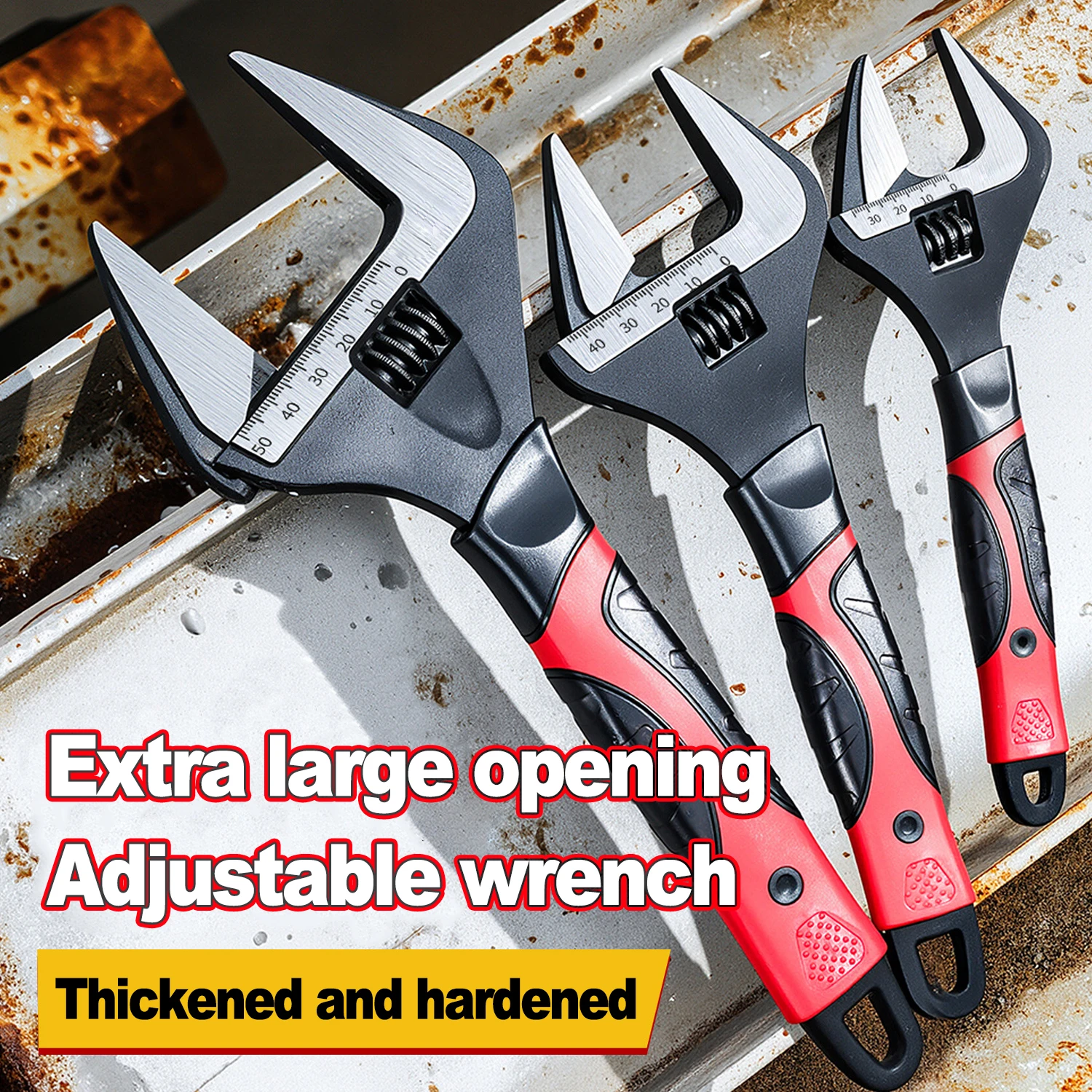 Adjustable Large Opening Wrench Universal Spanner CR-V Steel Mechanical Workshop Repair Tools Car Bicycle Wrench Hand Tools
Adjustable Large Opening Wrench Universal Spanner CR-V Steel Mechanical Workshop Repair Tools Car Bicycle Wrench Hand Tools