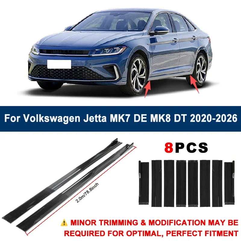 Aerodynamic 2m Sectional Side Skirt Extension Lips Racing Side Spoiler For VW Jetta MK7 DE MK8 DT 2020-2026 Sport Upgrade Kit
Aerodynamic 2m Sectional Side Skirt Extension Lips Racing Side Spoiler For VW Jetta MK7 DE MK8 DT 2020-2026 Sport Upgrade Kit