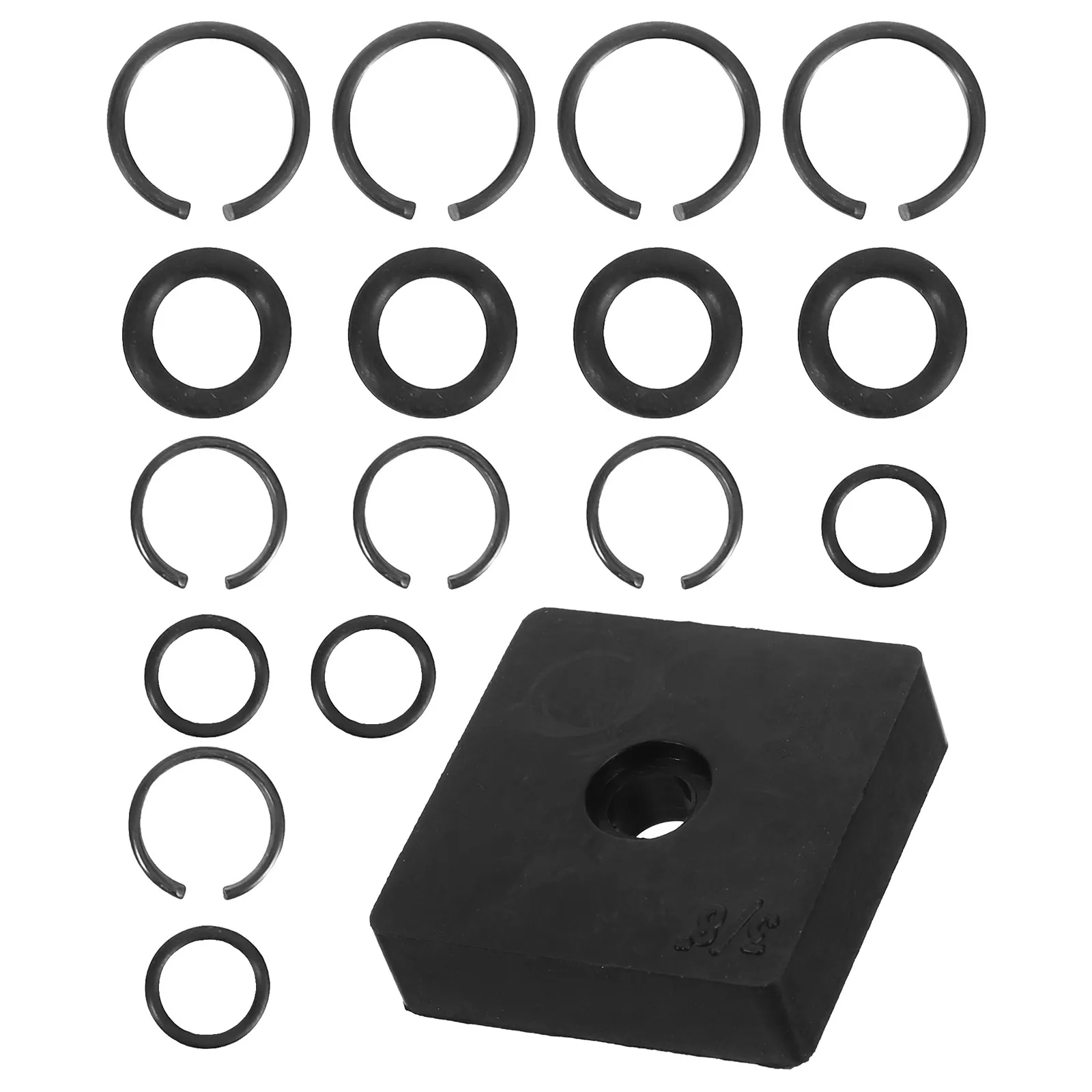 17Pcs Impact Retaining Ring Clip Kit O-Ring Design Ergonomic Fast Change for Pneumatic Wrench Anvil Installation
17Pcs Impact Retaining Ring Clip Kit O-Ring Design Ergonomic Fast Change for Pneumatic Wrench Anvil Installation