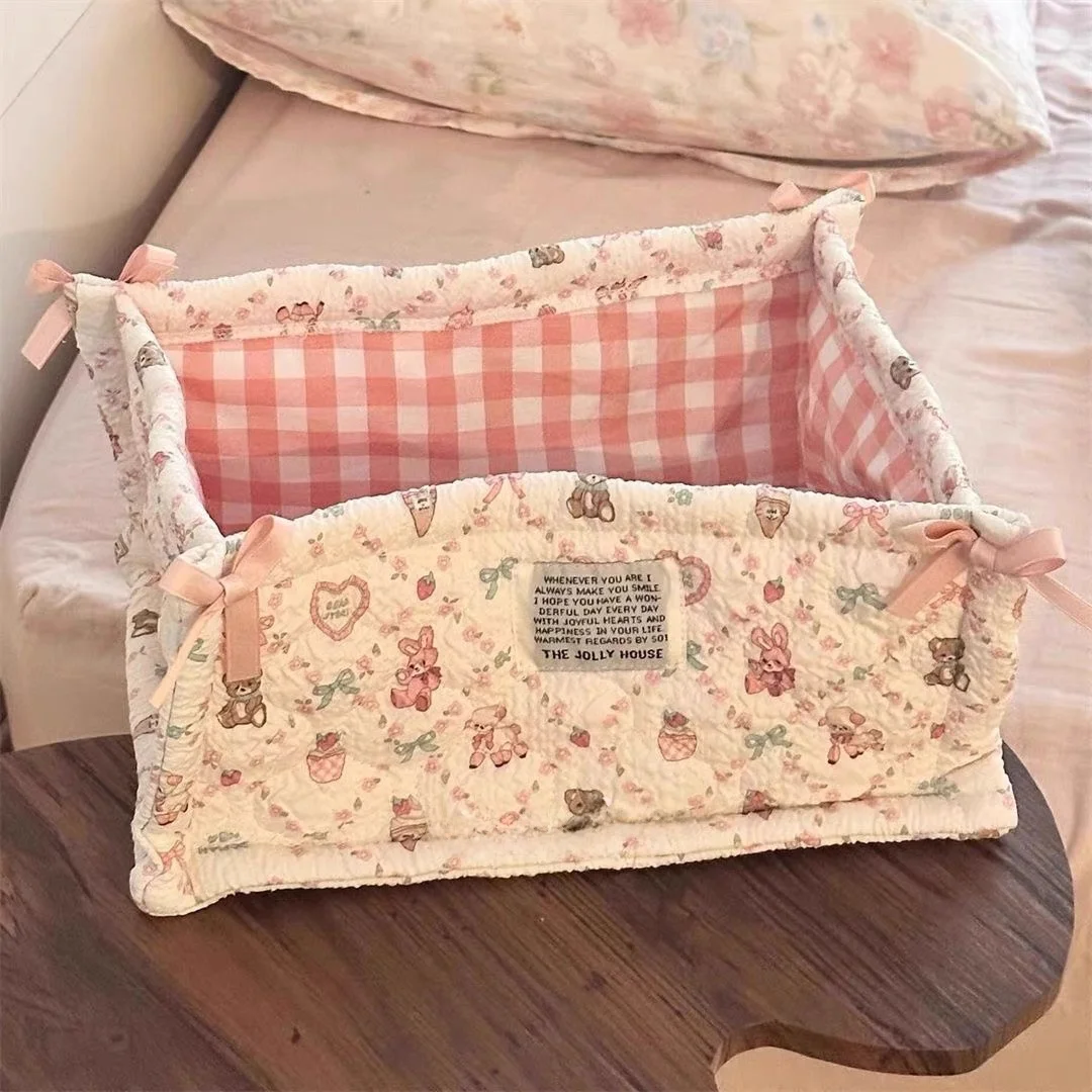 Cute Little Lamb Desktop Storage Basket Rectangular Quilted Large Caddy for Cosmetics Household Items Living Room Organization
Cute Little Lamb Desktop Storage Basket Rectangular Quilted Large Caddy for Cosmetics Household Items Living Room Organization