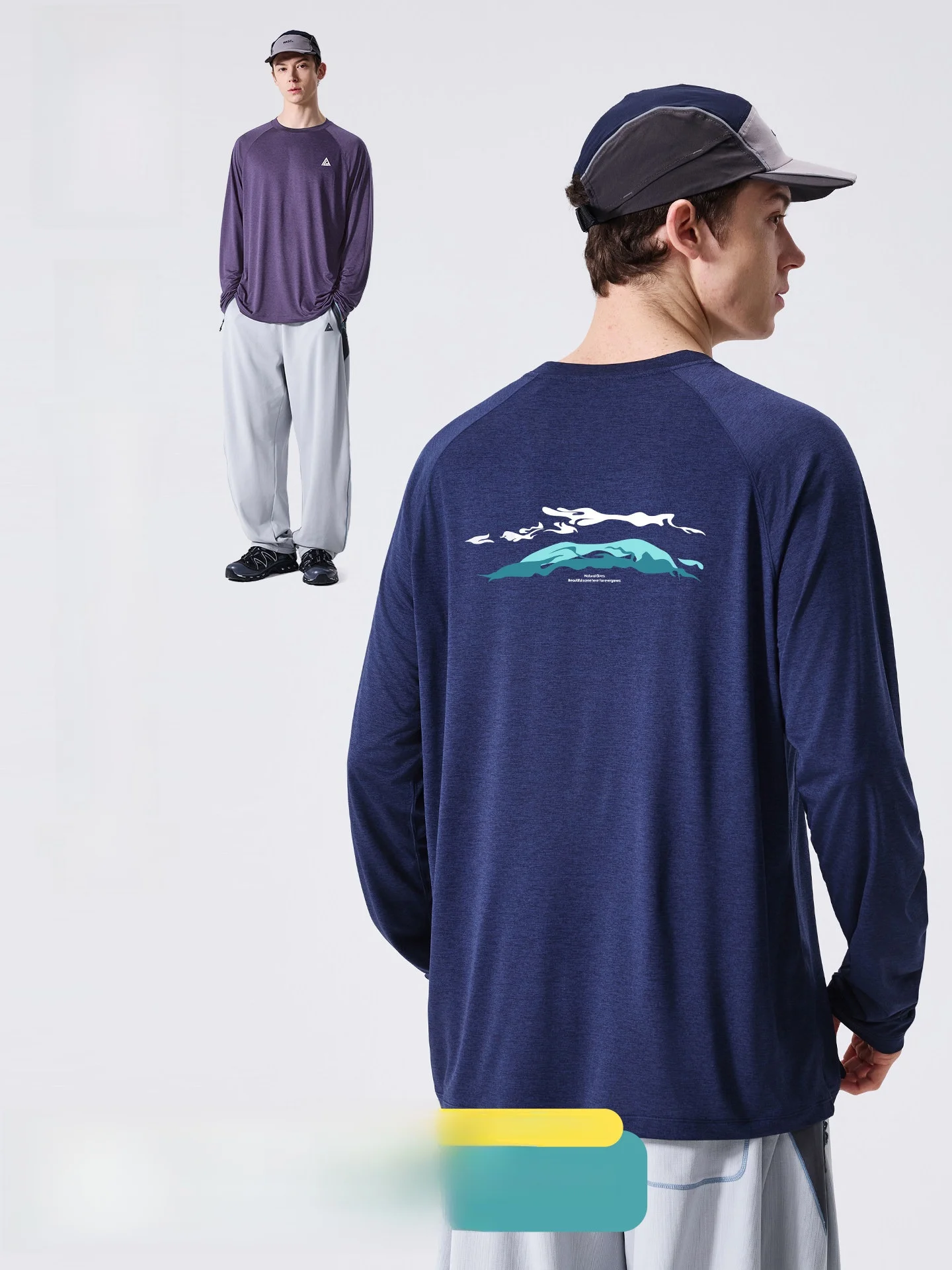LAZY DAY Outdoor Men's Long Sleeve T-Shirt Quick Dry Lightweight Breathable Antibacterial Loose Fit Summer Sun Protection Top
LAZY DAY Outdoor Men's Long Sleeve T-Shirt Quick Dry Lightweight Breathable Antibacterial Loose Fit Summer Sun Protection Top