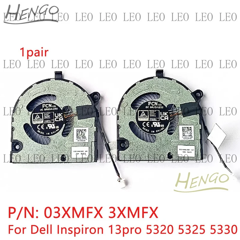 SS 1pair New For Dell Inspiron 13pro 5320 5325 5330 Laptop Cooling Fan 03XMFX 3XMFX
SS 1pair New For Dell Inspiron 13pro 5320 5325 5330 Laptop Cooling Fan 03XMFX 3XMFX