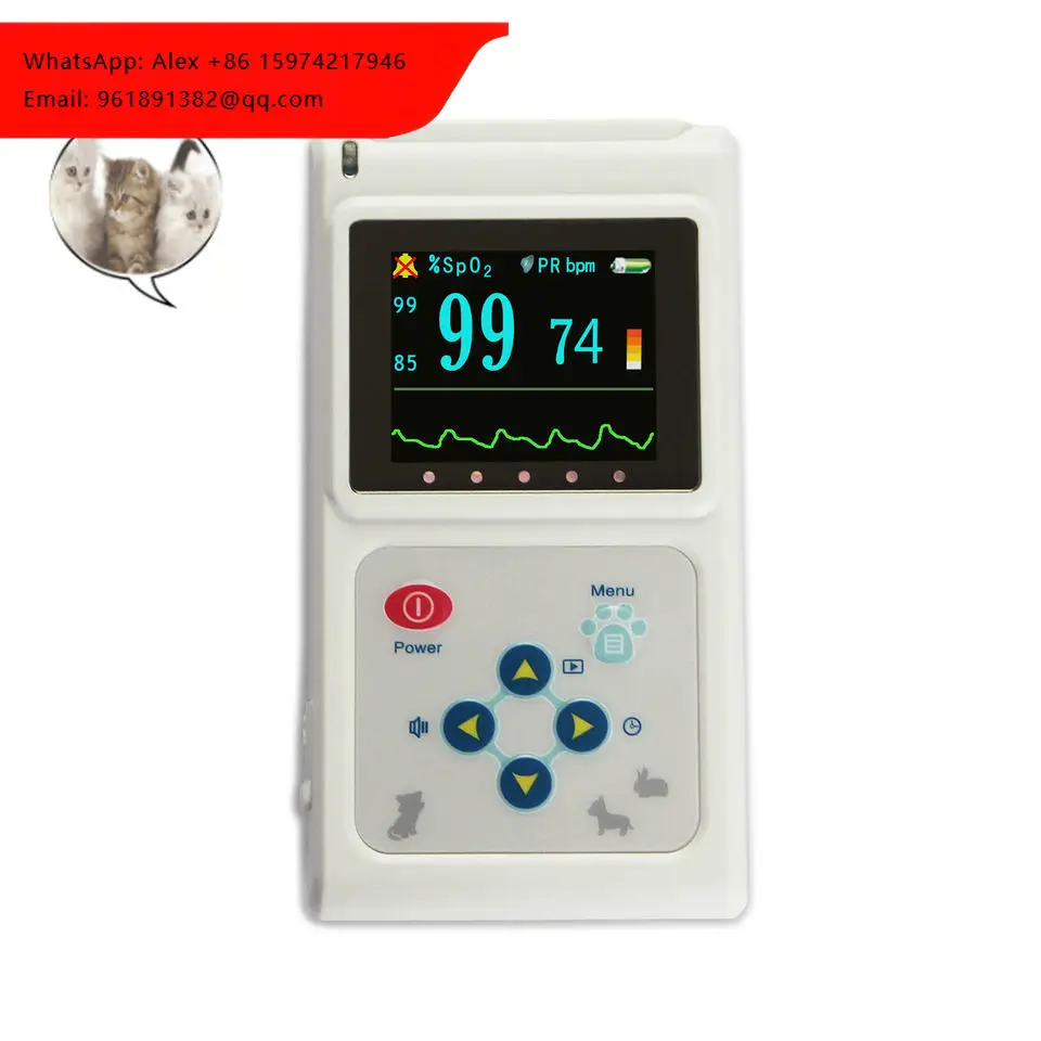 Portable CMS60D-Vet Oximeters Vet Animal Veterinary Pulse OximeterS Instrument
Portable CMS60D-Vet Oximeters Vet Animal Veterinary Pulse OximeterS Instrument