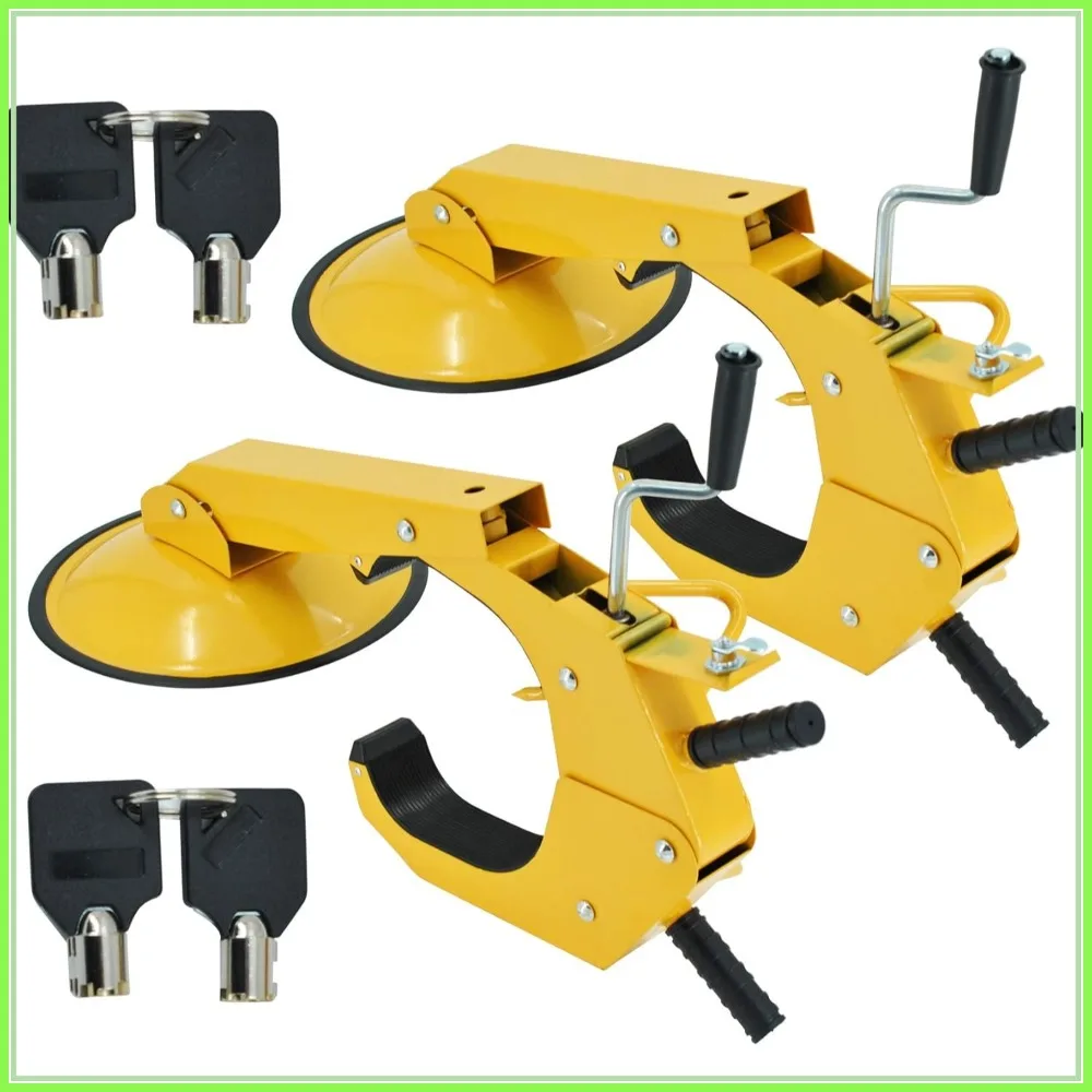2 Pack Trailer Wheel Lock Clamp Boot Adjustable for RV Boat Truck Auto Car Heavy Duty Anti-Theft Tire Lock Towing Security
2 Pack Trailer Wheel Lock Clamp Boot Adjustable for RV Boat Truck Auto Car Heavy Duty Anti-Theft Tire Lock Towing Security