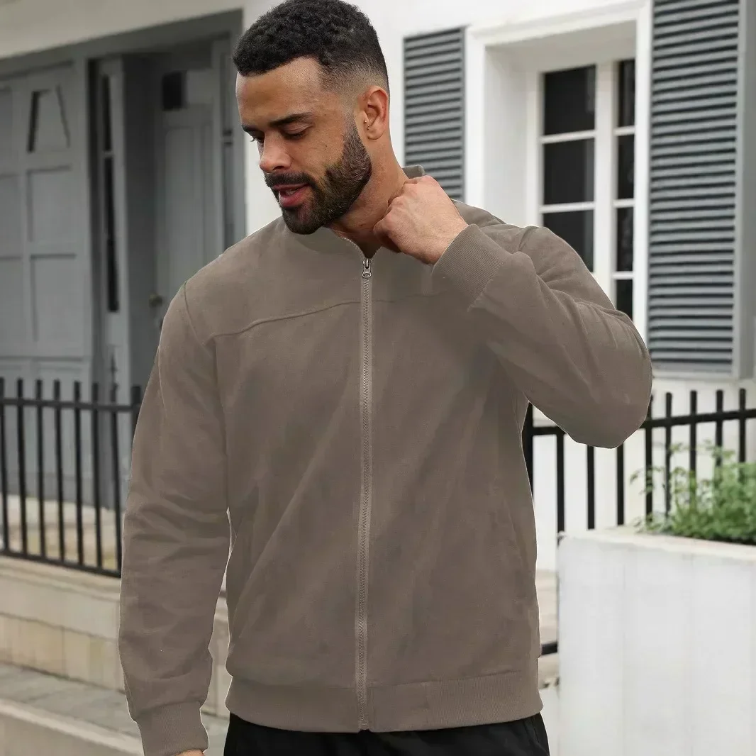 Autumn Suede Solid Color Men's Zipper Jacket Casual Retro Long Sleeve Cardigan Jacket Men's 2026 Spring On New Trend Retro
Autumn Suede Solid Color Men's Zipper Jacket Casual Retro Long Sleeve Cardigan Jacket Men's 2026 Spring On New Trend Retro