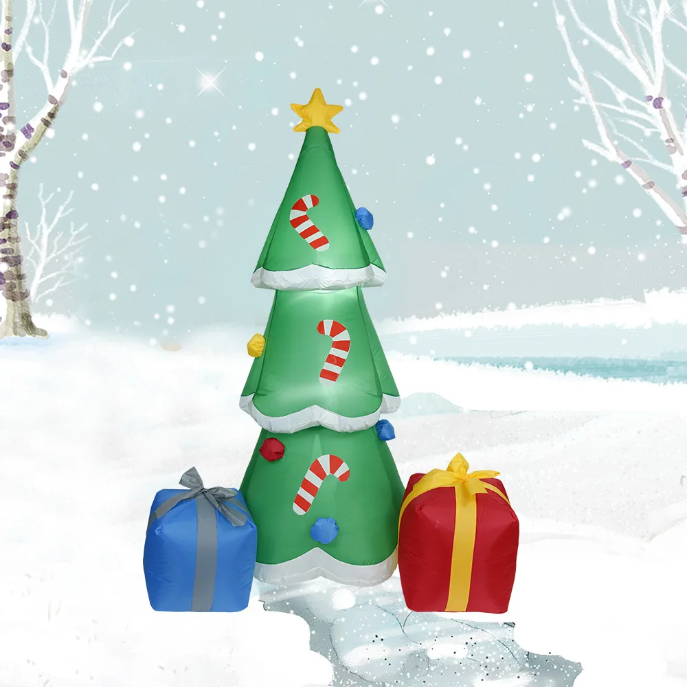 1.8M Christmas Tree Gift Inflatable LED Glowing Party Holiday DIY Props Xmas New Year Lantern Yard Art Decor Supplies Mould
1.8M Christmas Tree Gift Inflatable LED Glowing Party Holiday DIY Props Xmas New Year Lantern Yard Art Decor Supplies Mould
