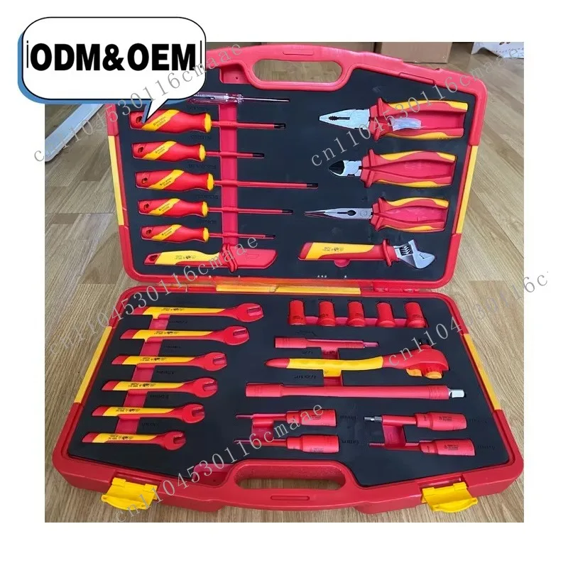 29pcs Insulated Screwdriver Open End Wrench VDE Pliers Socket Tool 1000V Factory Straight Hair
29pcs Insulated Screwdriver Open End Wrench VDE Pliers Socket Tool 1000V Factory Straight Hair