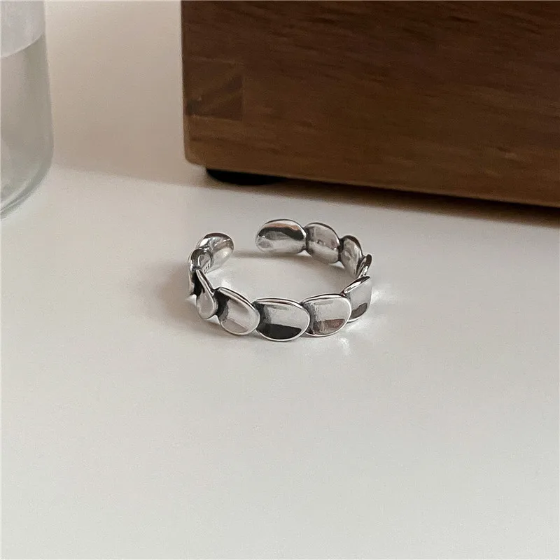 S925 Sterling Silver Retro Old Geometric Scale Ring Simple New Wave Disc Jewelry for Anniversaries
S925 Sterling Silver Retro Old Geometric Scale Ring Simple New Wave Disc Jewelry for Anniversaries