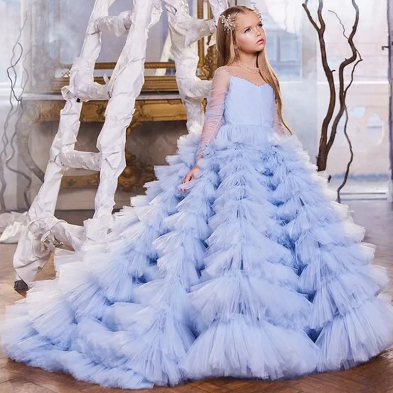 Luxury Girl Evening Dress Solid Tulle Fashion Princess Long Dresses for Elegant Party Girls Children Boutique Maxi Vestido
Luxury Girl Evening Dress Solid Tulle Fashion Princess Long Dresses for Elegant Party Girls Children Boutique Maxi Vestido