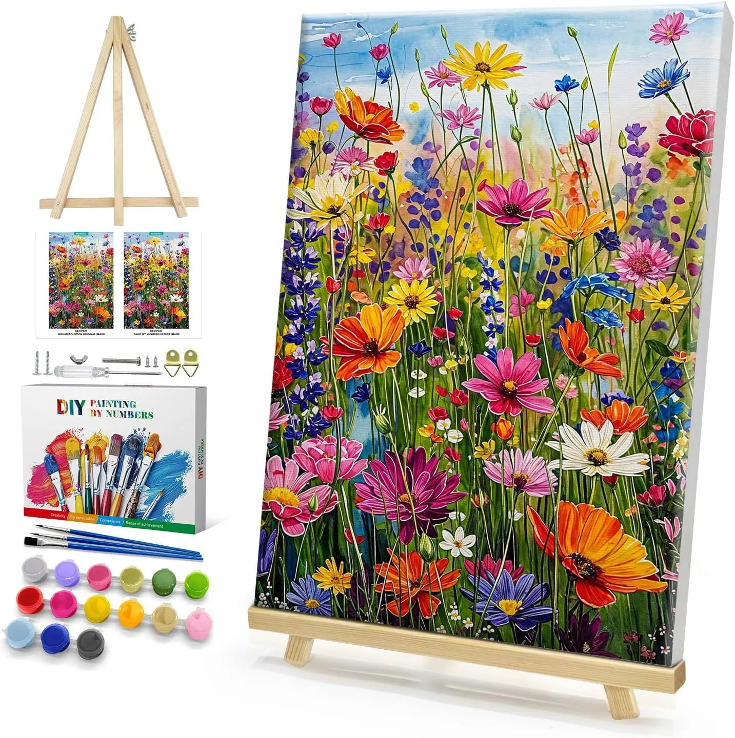 Framed Paint by Numbers Kit for Adults with Easel, 8x12 Inch Floral DIY Acrylic Oil Painting, Home Decor
Framed Paint by Numbers Kit for Adults with Easel, 8x12 Inch Floral DIY Acrylic Oil Painting, Home Decor