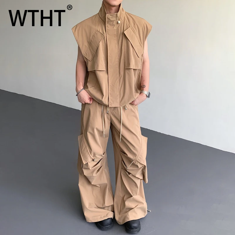 WTHT модный мужской костюм, однотонный лоскутный жилет с воротником-стойкой, повседневный комплект прямых брюк с высокой талией, мужской комплект, лето 2021, 2A1251
WTHT модный мужской костюм, однотонный лоскутный жилет с воротником-стойкой, повседневный комплект прямых брюк с высокой талией, мужской комплект, лето 2021, 2A1251