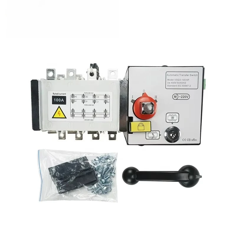 VISION Electrical ATS Automatic Changeover Switches 100A 125A 160A ATS 4P 3 Phase Transfer Switch For Generator
VISION Electrical ATS Automatic Changeover Switches 100A 125A 160A ATS 4P 3 Phase Transfer Switch For Generator
