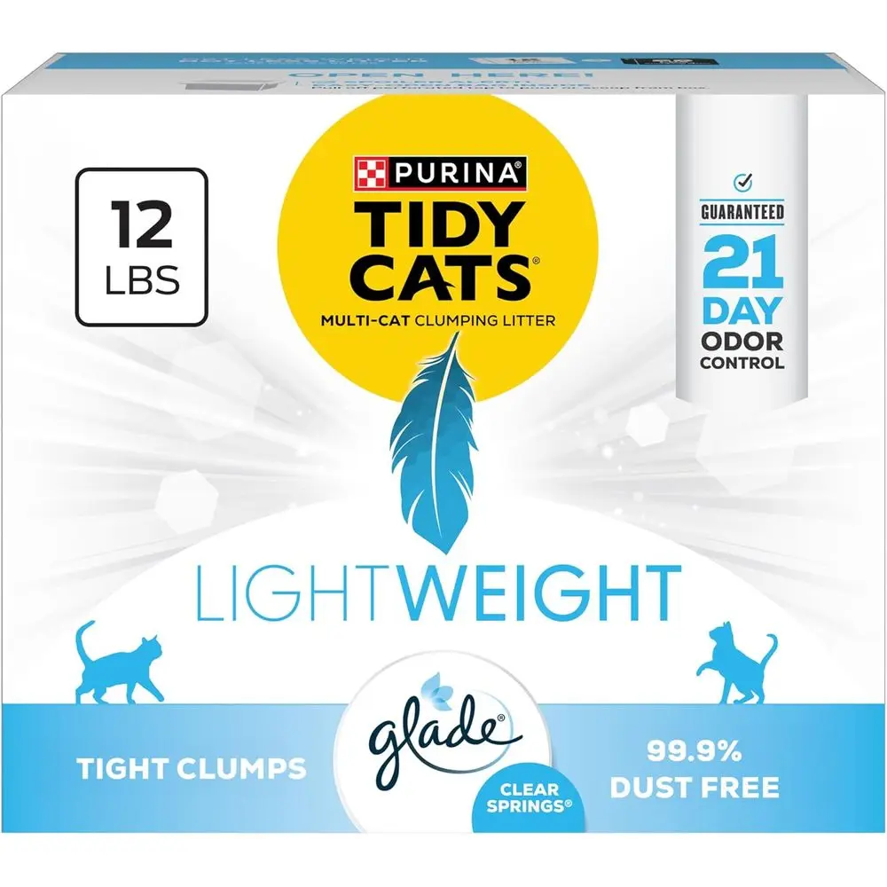 Легкий наполнитель для кошачьего туалета Glade Clear Springs Multi-Cat, комкующийся, с низким содержанием пыли, ароматизированный - 12 фунтов. Коробка
Легкий наполнитель для кошачьего туалета Glade Clear Springs Multi-Cat, комкующийся, с низким содержанием пыли, ароматизированный - 12 фунтов. Коробка