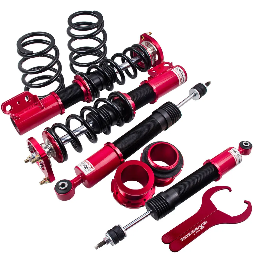 Coilovers 24 Way Damper Struts & Rear Control Arms Kit for Ford Mustang 94-04 Adjustable Damping Shock Absorbers Kit
Coilovers 24 Way Damper Struts & Rear Control Arms Kit for Ford Mustang 94-04 Adjustable Damping Shock Absorbers Kit