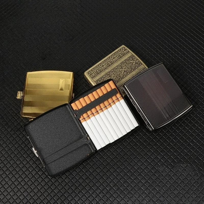Portable Slim Metal Cigarette Case 20 Capacity Anti-pressure Moistureproof Creative Men Smoking Accessory
Portable Slim Metal Cigarette Case 20 Capacity Anti-pressure Moistureproof Creative Men Smoking Accessory