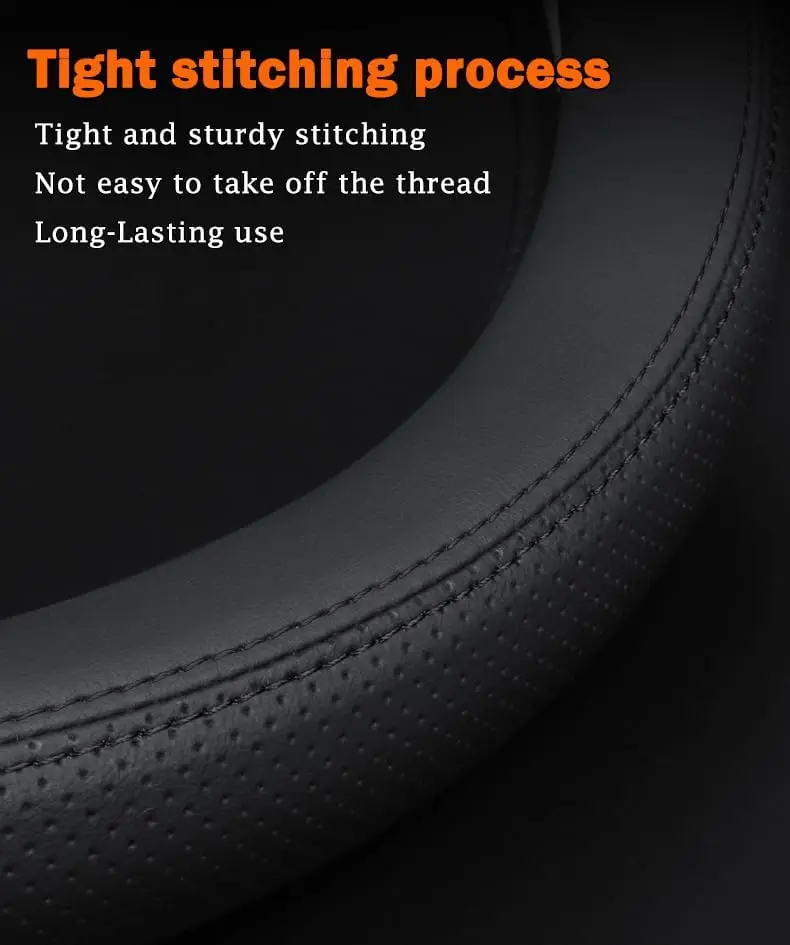 Black Synthetic Leather Steering Wheel Cover 14.5–15 Inch For Sedans SUVs Hatchbacks Compact Midsize Vehicles
Black Synthetic Leather Steering Wheel Cover 14.5–15 Inch For Sedans SUVs Hatchbacks Compact Midsize Vehicles