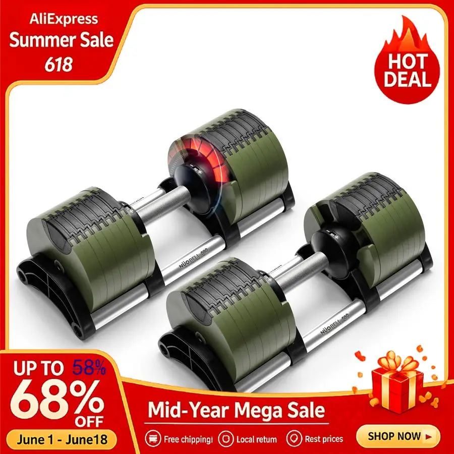 Adjustable Dumbbells 580 lbs Replace 16 Sets, Ideal for Home Gym Weight Bench Press, Custom
Adjustable Dumbbells 580 lbs Replace 16 Sets, Ideal for Home Gym Weight Bench Press, Custom