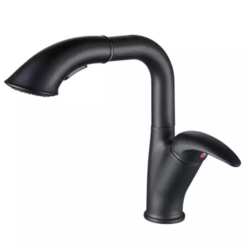 Kitchen Faucet Retractable Pull-out Basin Faucet Hot and Cold Water Bathroom Washbasin Faucet
Kitchen Faucet Retractable Pull-out Basin Faucet Hot and Cold Water Bathroom Washbasin Faucet