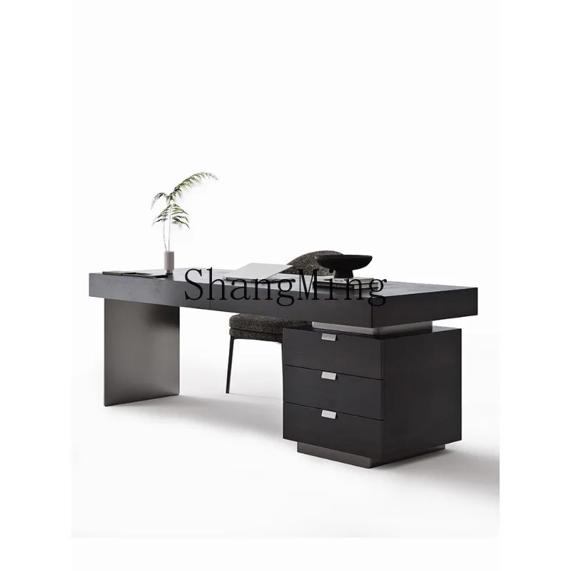 ZYY Home Minimalist Study Desk Modern Light Luxury Living Room Smoked Wood Solid Wood Boss Table
ZYY Home Minimalist Study Desk Modern Light Luxury Living Room Smoked Wood Solid Wood Boss Table