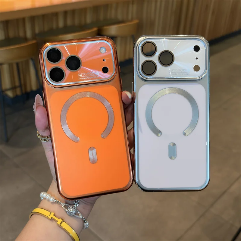 Luxury Matte Plating Wireless Charging Magnetic For Magsafe Case For Apple iPhone 17 16 15 14 13 Pro Max Shockproof Cover Coque
Luxury Matte Plating Wireless Charging Magnetic For Magsafe Case For Apple iPhone 17 16 15 14 13 Pro Max Shockproof Cover Coque