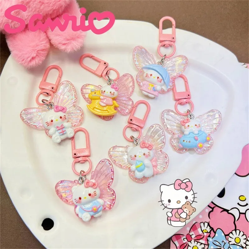 Sanrio Hello Kitty Sparkling Butterfly Keychain Cute Cartoon Key Chains Girls Backpack Pendant Bag Decoration for Friends Gifts
Sanrio Hello Kitty Sparkling Butterfly Keychain Cute Cartoon Key Chains Girls Backpack Pendant Bag Decoration for Friends Gifts