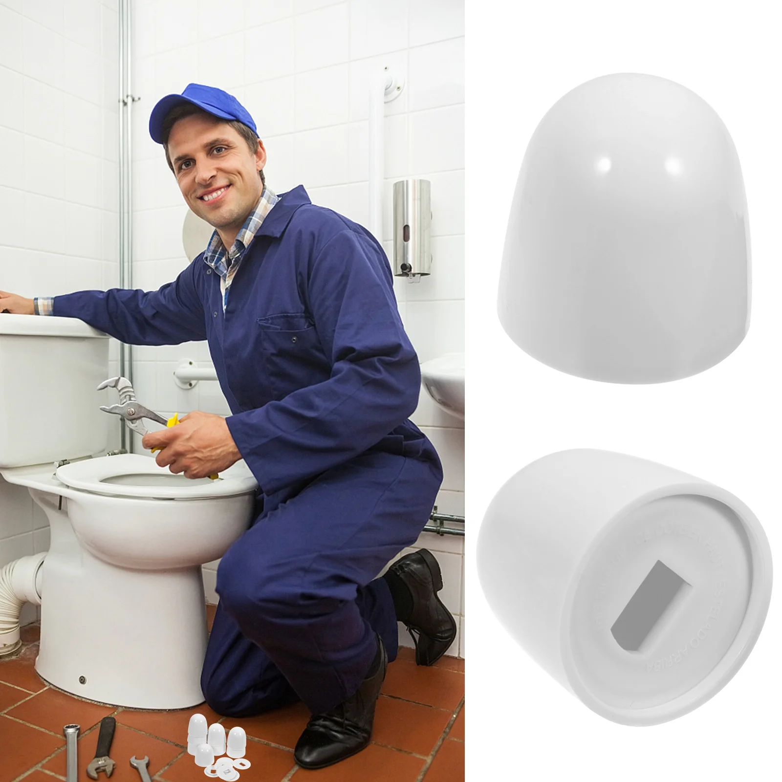 8Pcs Toilet Bolt Covers Premium ABS Round Push-on Toilet Bowl Caps Screw Protection for Home Office School Bathroom Repair
8Pcs Toilet Bolt Covers Premium ABS Round Push-on Toilet Bowl Caps Screw Protection for Home Office School Bathroom Repair