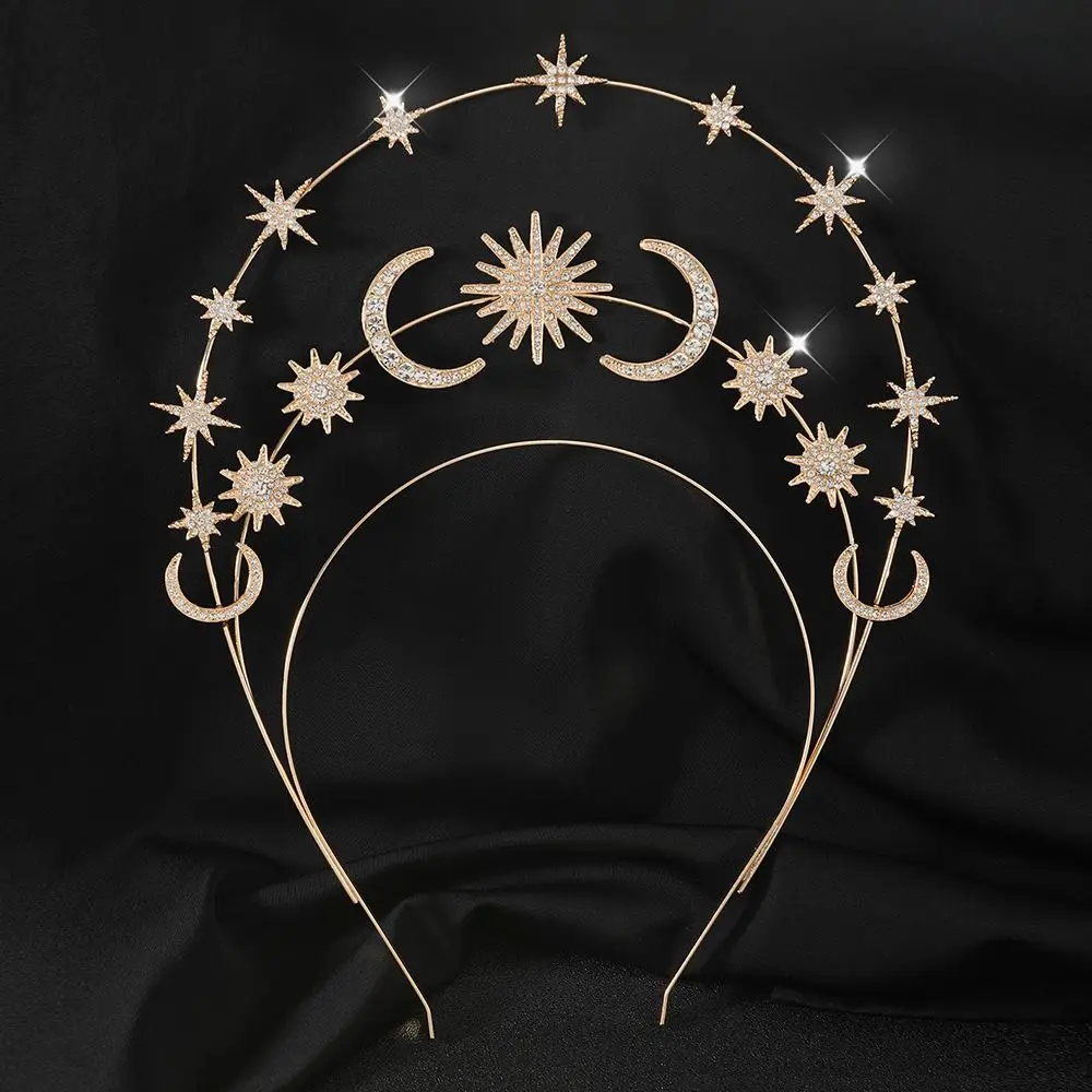 Золотисто-серебряная кристальная повязка для волос в виде звезды, сверкающая трехслойная тиара, свадебная корона, обруч для волос с шестью звездами, украшенный стразами и бриллиантами
Золотисто-серебряная кристальная повязка для волос в виде звезды, сверкающая трехслойная тиара, свадебная корона, обруч для волос с шестью звездами, украшенный стразами и бриллиантами