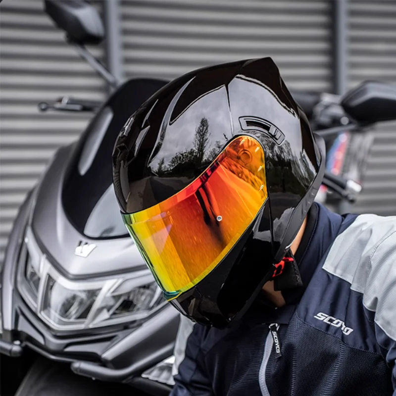 2025 New Double Lens Flip Up Modular Motorcycle Helmet Colourful Outer Shield for Highway City Commuting Casco Cara Completa
2025 New Double Lens Flip Up Modular Motorcycle Helmet Colourful Outer Shield for Highway City Commuting Casco Cara Completa