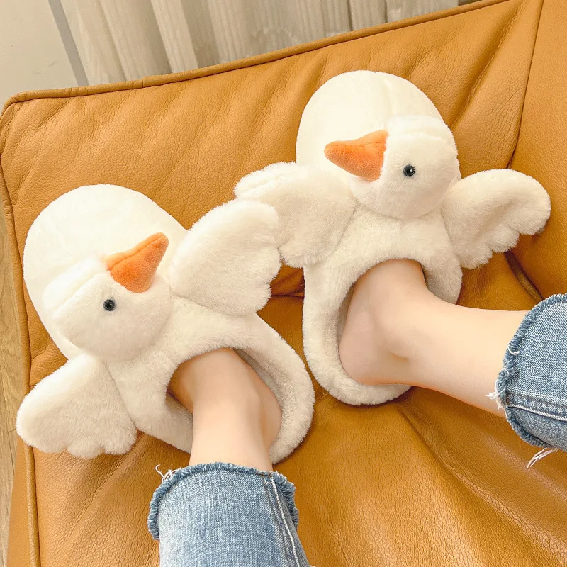 Women Cotton Slippers Indoor Home Floor Couples Winter Shoes Cute Cartoon Goose Warm Plush Soft Sole Ladies House Slides
Women Cotton Slippers Indoor Home Floor Couples Winter Shoes Cute Cartoon Goose Warm Plush Soft Sole Ladies House Slides