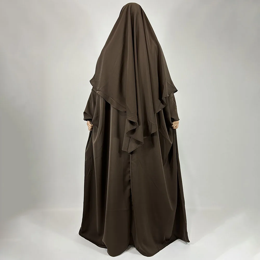Абайя с рукавом "Бабочка" с одним слоем Khimar EID высокое качество 2 шт. Nida молитвенный набор Исламская одежда Рамадан женское платье
Абайя с рукавом "Бабочка" с одним слоем Khimar EID высокое качество 2 шт. Nida молитвенный набор Исламская одежда Рамадан женское платье