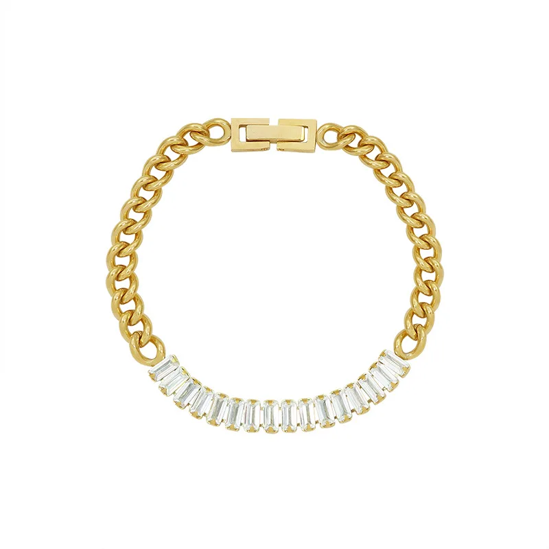 Joolim Jewelry High End PVD Wholesale Drop Shipping Supplier No Fade Fashionable Spliced Square Zircon Bracelet For Women
Joolim Jewelry High End PVD Wholesale Drop Shipping Supplier No Fade Fashionable Spliced Square Zircon Bracelet For Women