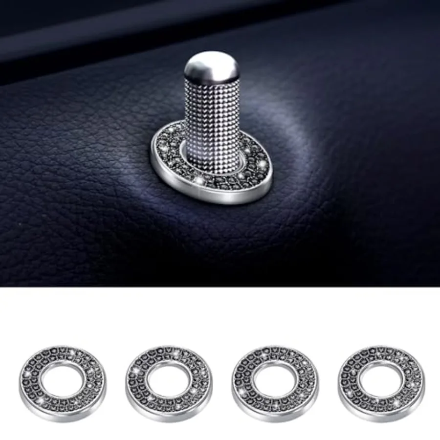 4 PCS Black Car Interior Accessories for Women - Rhinestone Inner Car Door Lock Bling for C Class
4 PCS Black Car Interior Accessories for Women - Rhinestone Inner Car Door Lock Bling for C Class