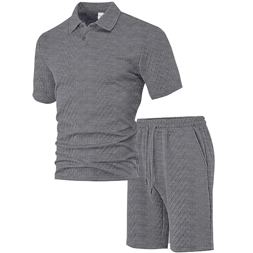 Summer Men's Solid Color Polo Shirt Shorts Two-Piece Set Breathable Comfort Casual Versatile Daily Commute Fashion Slim Fit Set
Summer Men's Solid Color Polo Shirt Shorts Two-Piece Set Breathable Comfort Casual Versatile Daily Commute Fashion Slim Fit Set