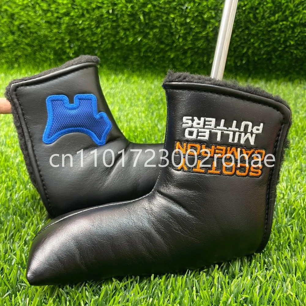 Golf Putter Headcover : Minimalist Style Jet Black Leather L-Style Mallet Cover Protector
Golf Putter Headcover : Minimalist Style Jet Black Leather L-Style Mallet Cover Protector