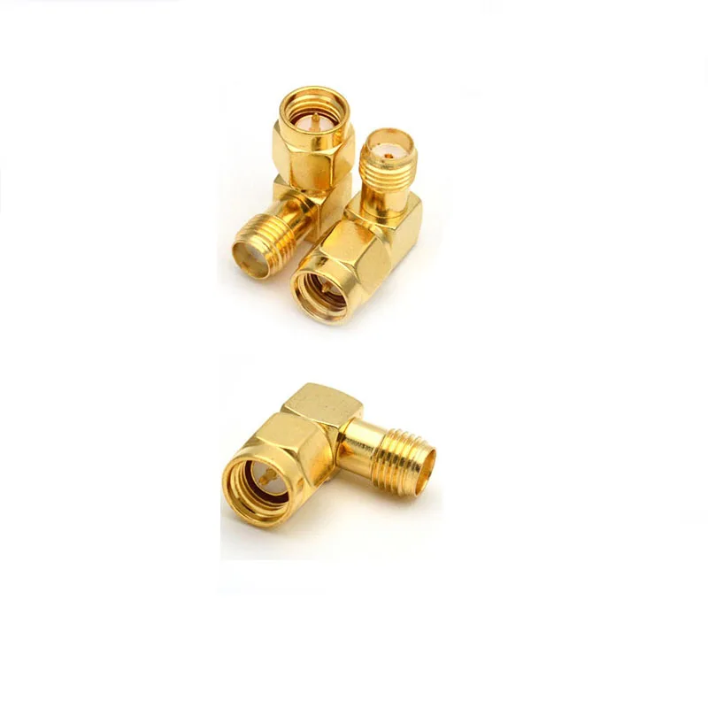 50pc SMA Male Plug to SMA Female Jack Right Angle 90 Degree RF Connector Adapter
50pc SMA Male Plug to SMA Female Jack Right Angle 90 Degree RF Connector Adapter