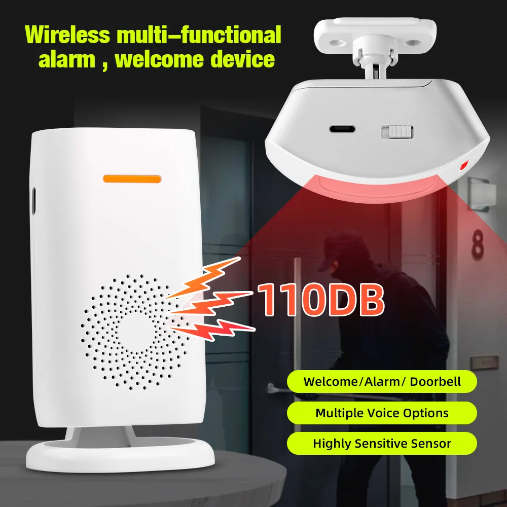KERUI Motion Sensor Doorbell Door Chime for Business Store Door Visitor Entry Bell Detect Alarm Caregiver Reminder for Elderly
KERUI Motion Sensor Doorbell Door Chime for Business Store Door Visitor Entry Bell Detect Alarm Caregiver Reminder for Elderly