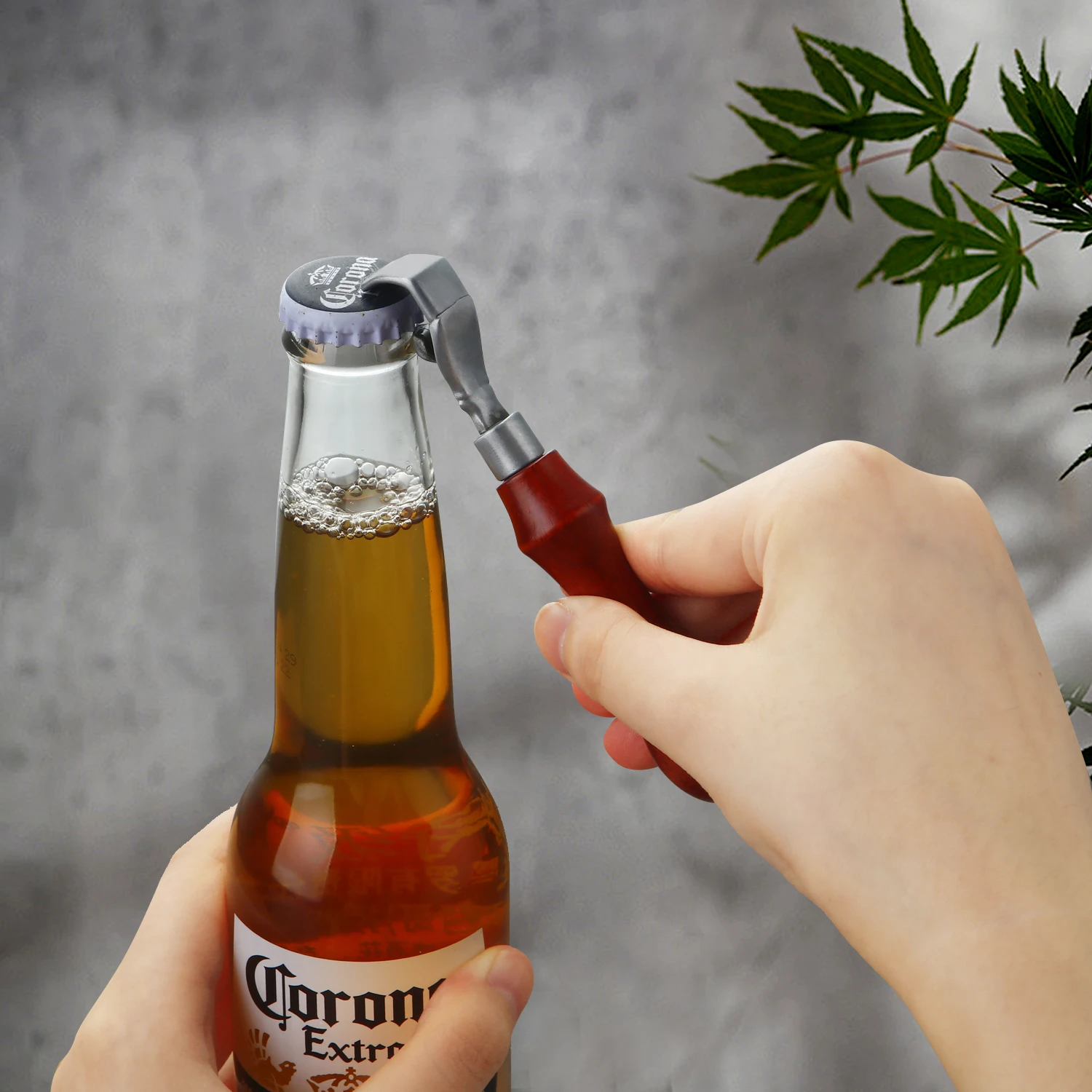 Creative Metal Hand Bottle Opener with Removable Wooden Handle Portable Beer Can Opener Wine Bottle Opener Kitchen Tool
Creative Metal Hand Bottle Opener with Removable Wooden Handle Portable Beer Can Opener Wine Bottle Opener Kitchen Tool